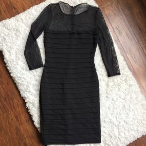 Tadashi Collection Black Bodycon Dress